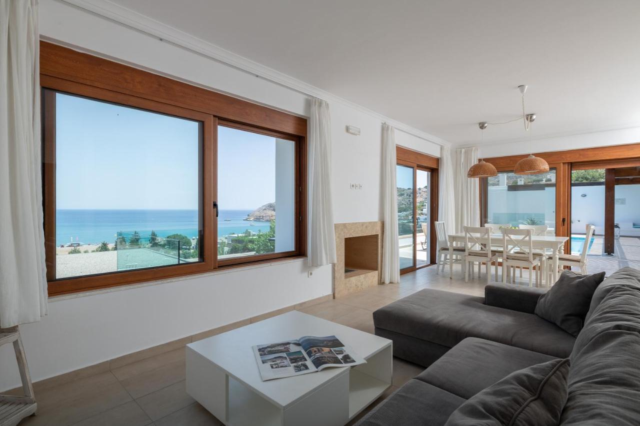 Villa Milena With Private Pool, Vlicha Beach Lindos المظهر الخارجي الصورة